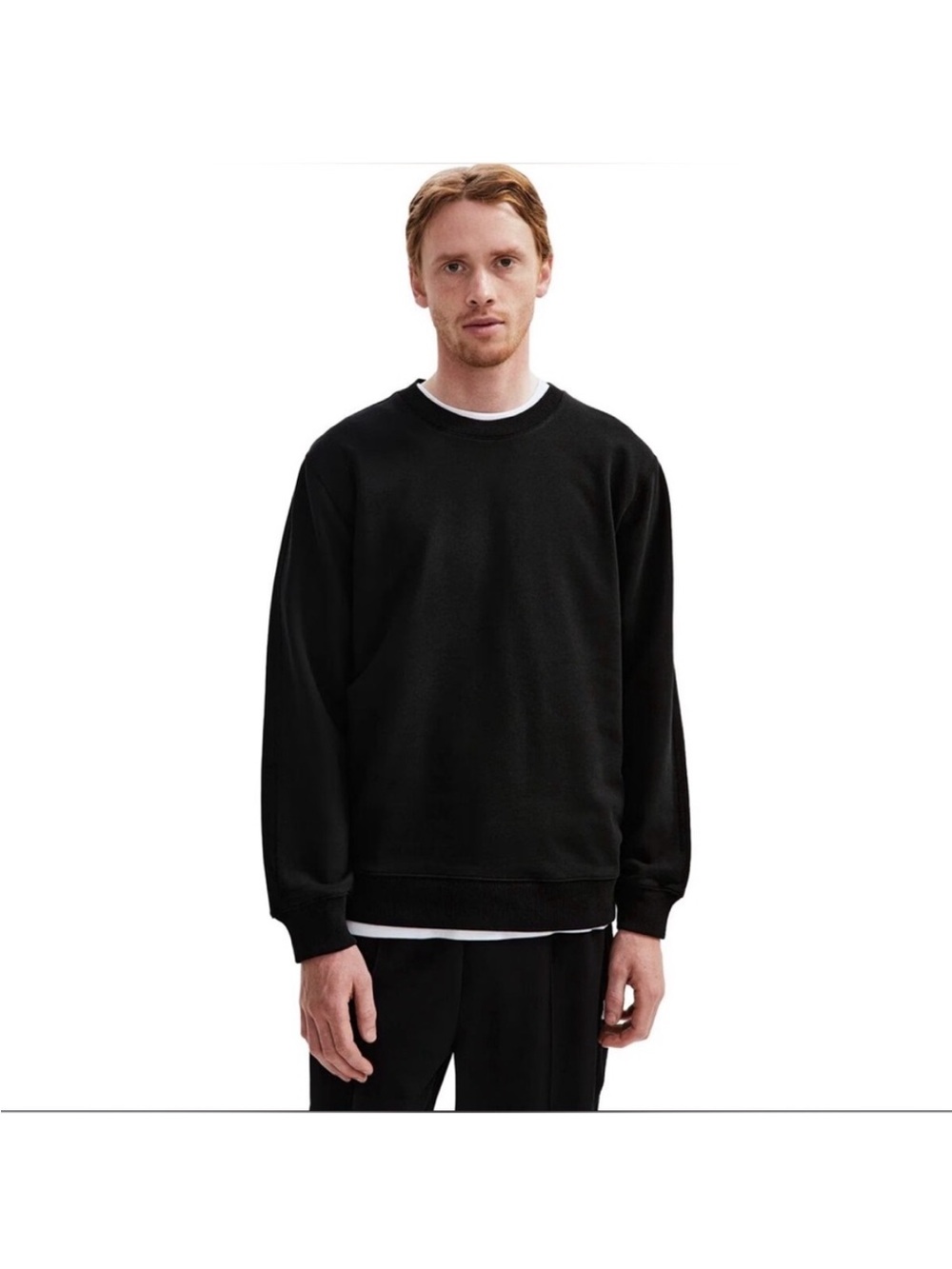 Reigning Champ Midweight Terry Relaxed Crewneck Men's Sweatshirt Black Size S